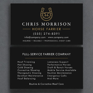 Horse Farrier Business Card