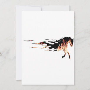 Horse Flames, Horse Logo, Horse Holiday Card