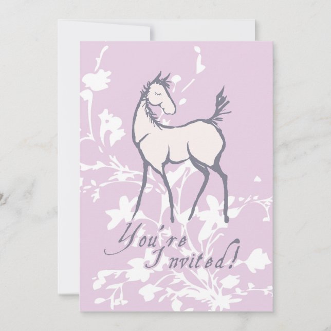 Horse Foal Baby Shower Invitation (Front)