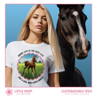 Horse Foal Green Pasture Customisable