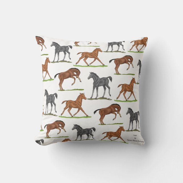 Horse Foals Cushion (Front)