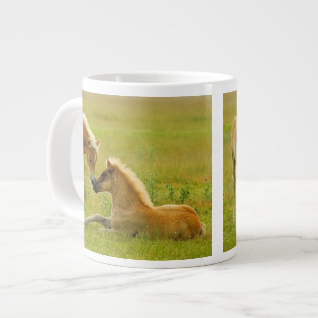 Horse Foals Large Coffee Mug (Front Left)