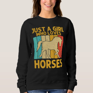 Horse For Girls Kids Horse Horse Racing Sweatshirt