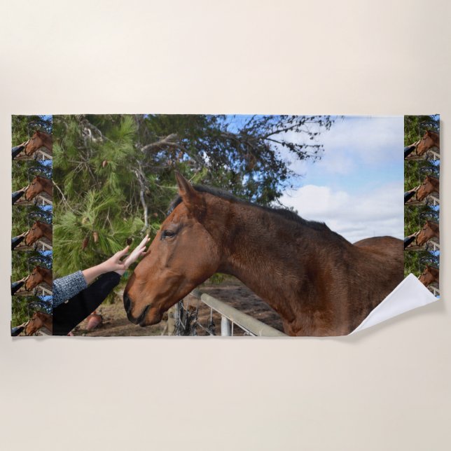 Horse Friend Forever, Beach Towel (Front)
