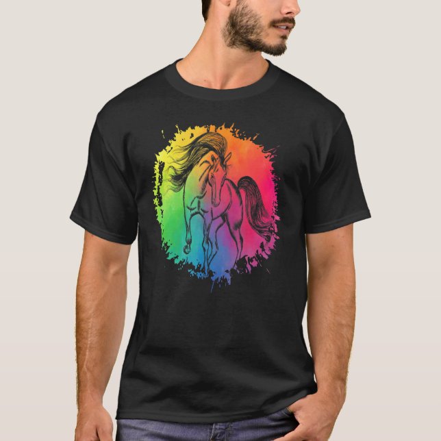 Horse Funny Saying Horses T-Shirt (Front)