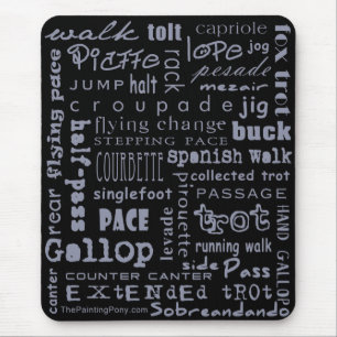Horse Gaits Mouse Pad