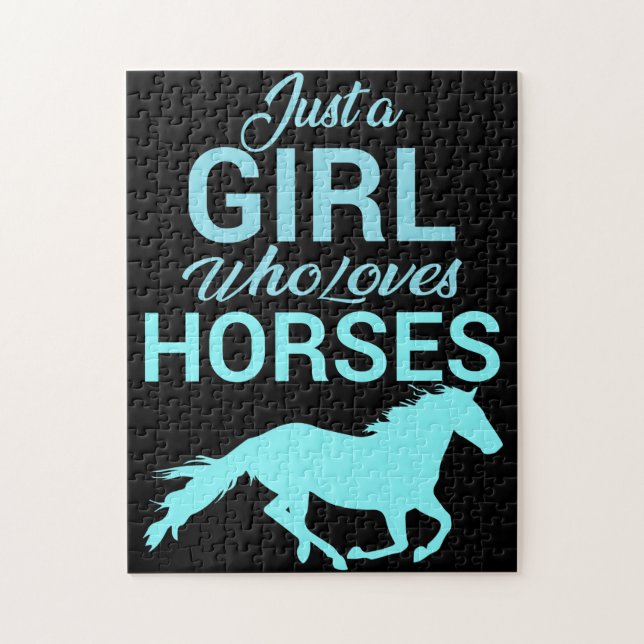 Horse Gallop A Girl Who Loves Horses    Jigsaw Puzzle (Vertical)