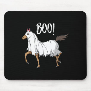 Horse Ghost Costume Fun Equestrian Horse Lover Hal Mouse Pad