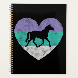 Horse Gift For Women & Girls Retro Vintage Planner