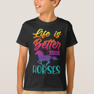 Horse Gifts For Girls. Riding6 T-Shirt