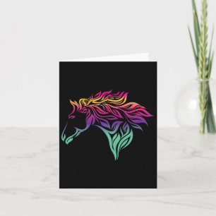 Horse Gifts For Girls. Riding  Card