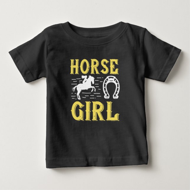 horse girl-01 baby T-Shirt (Front)