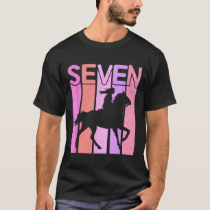 Horse Girl 7th Birthday Horseback Riding 7 Year Ol T-Shirt