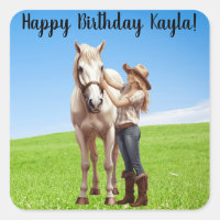 Horse Girl Birthday Celebration Special Message