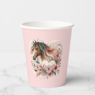 Horse Girl Birthday  Paper Cups