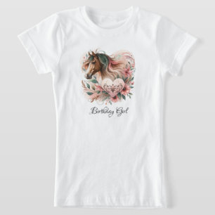 Horse Girl Birthday  T-Shirt