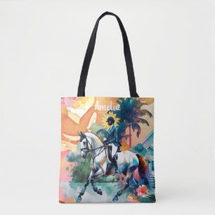 Horse Girl Equestrian Jamaica  Tote Bag