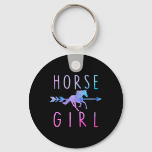 Horse Girl Equestrian Rider Horseback Riding Horse Key Ring
