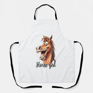 Horse Girl Funny Horse Apron