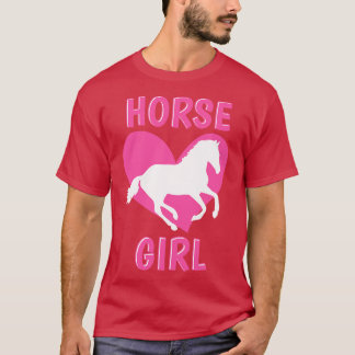 Horse Girl Horseback Riding Equestrian Horse Lover T-Shirt