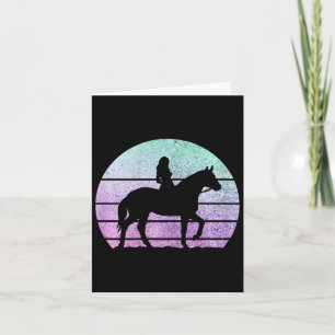 Horse Girl Horseback Riding Rider Equestrian Horse Card