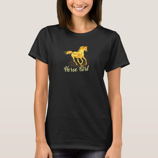 Horse Girl I Love My Horse Riding Rider Kids Women T-Shirt (Front)