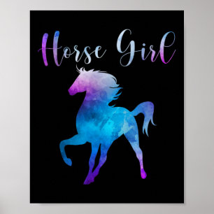 Horse Girl Love Equestrian Riding Ranch Owner Farm Poster