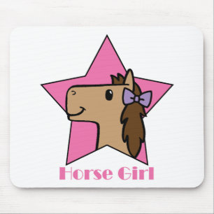 Horse Girl Mouse Pad