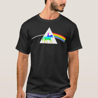 Horse girl prism calculating rainbow equestrian bo T-Shirt