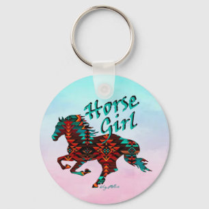 Horse Girl, Southwest Horse Key Ring