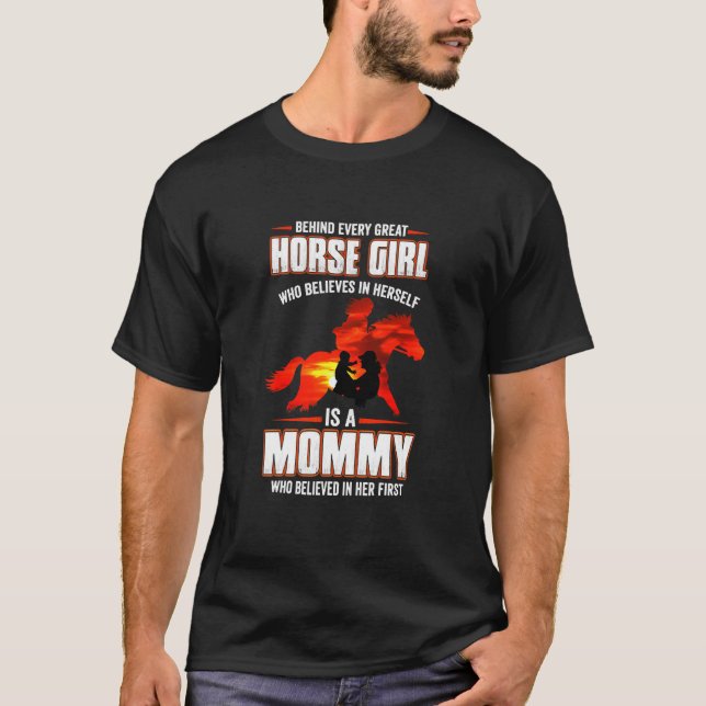 Horse Girl Who Believes In Herself Is T-Shirt (Front)