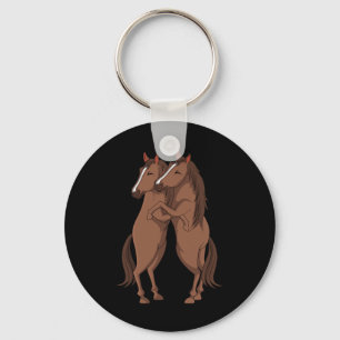 Horse Girl Women Horseback Riding Key Ring