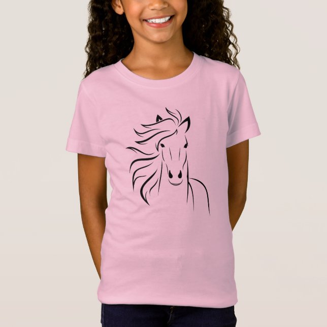 Horse Girl's T-Shirt (Front)