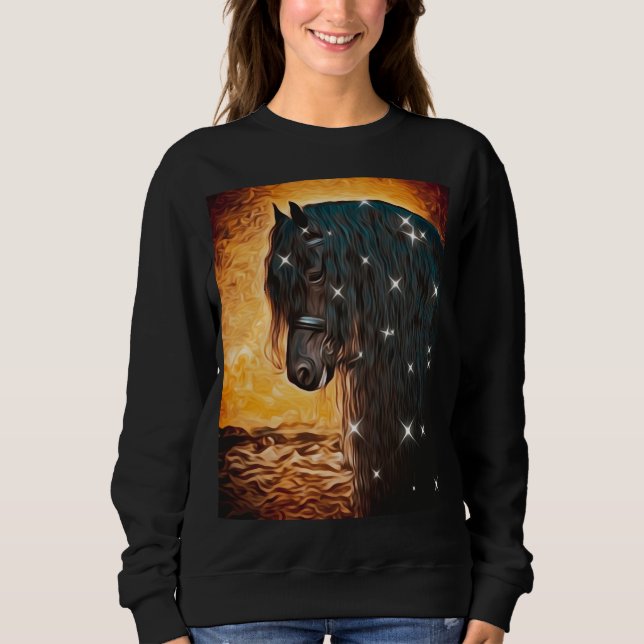 horse glitter sweatshirt (Front)