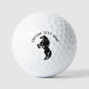 Horse Golf Balls with Custom Text Personalised