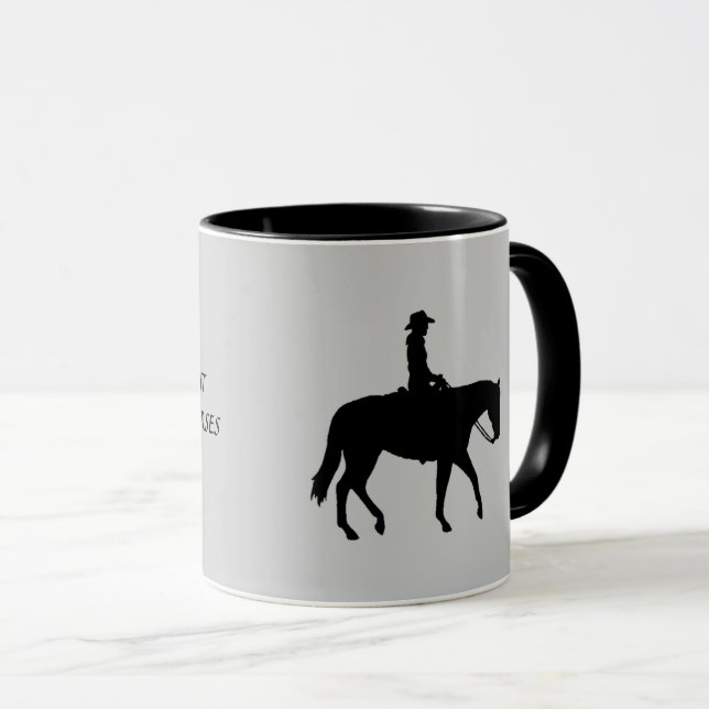 Horse Grandma Rides Mug (Front Right)