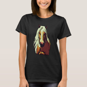 Horse graphic animal motif riding a with print hor T-Shirt