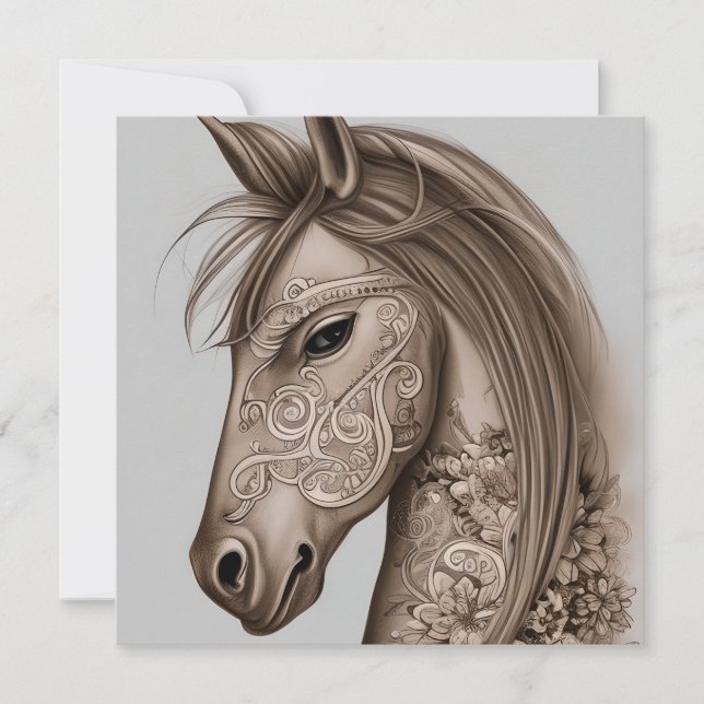 Horse Graphic Card (Front)