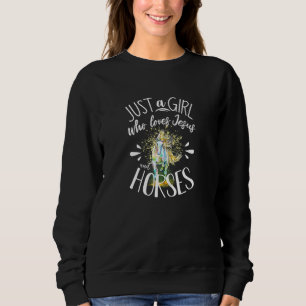 Horse Graphic Women Girls Horseback Riding Horse   Sweatshirt