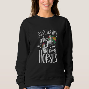 Horse Graphic Women Girls Horseback Riding Horse   Sweatshirt