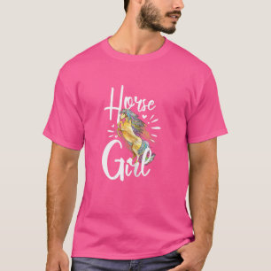 Horse Graphic Women Girls Horseback Riding Horse T-Shirt