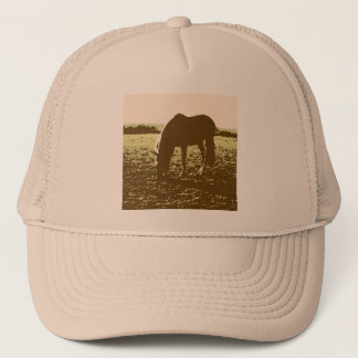 Horse Grazing Pop Art Trucker Hat