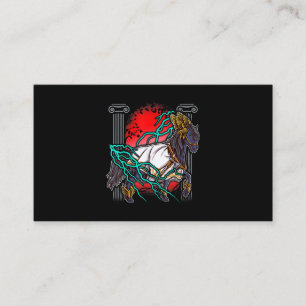 Horse Greek Myths Zeus Ancient Gods Equine Lightni Business Card