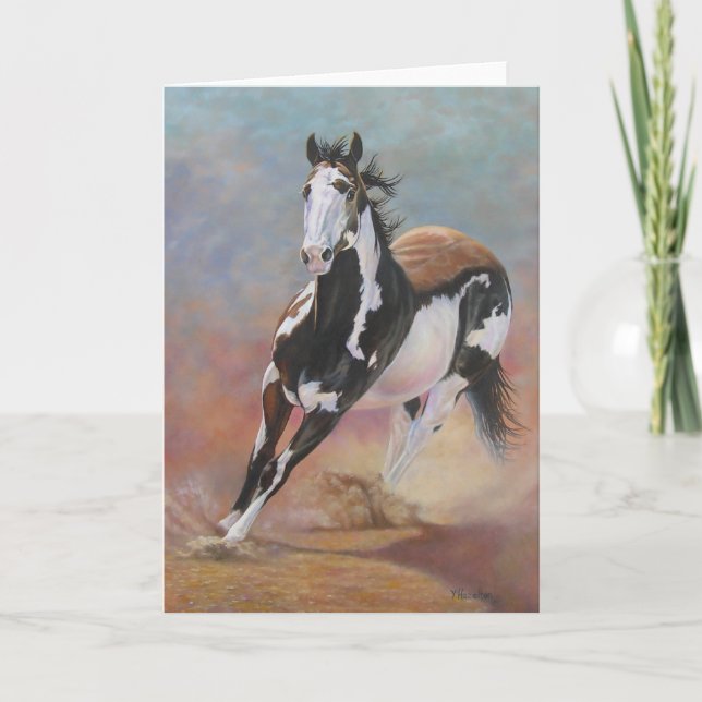 horse greeting card (Front)