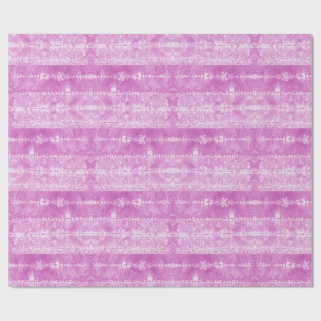 Horse Hair Tile Stripe Pink Wrapping Paper (Flat)