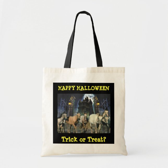 Horse Halloween Tote Bag (Front)