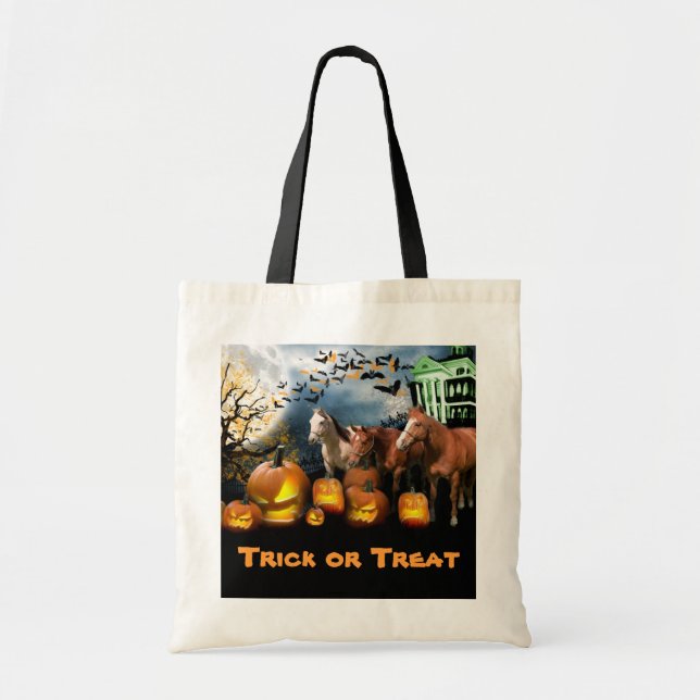 Horse Halloween Tote Bag (Front)