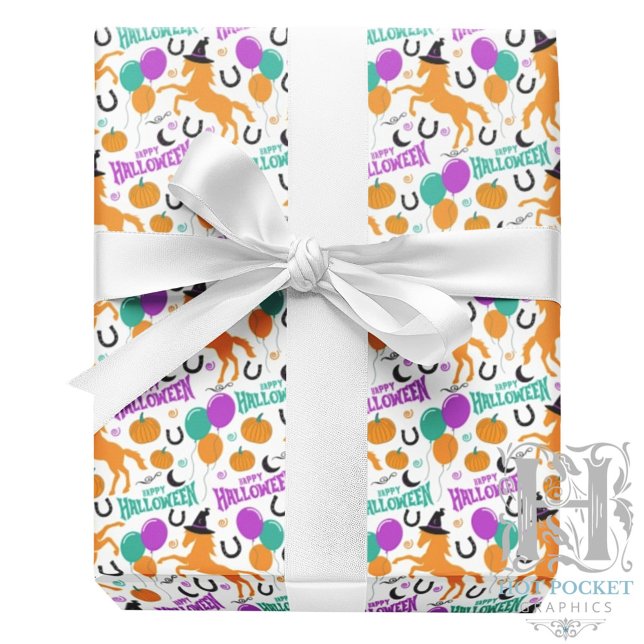 Horse Halloween Wrapping Paper (Creator Uploaded)