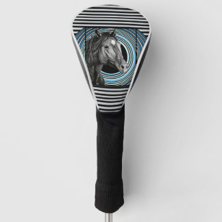 Horse Hand Drawn Art Golf Head Cover