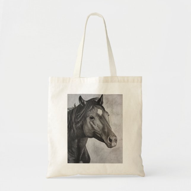 Horse Hand Drawn Art  Tote Bag (Front)
